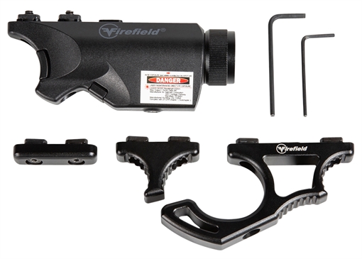 Picture of Firefield Rival XL Foregrip Flashlight Red Laser Combo Kit Matte Black 75/150 Lumens White LED Light FF35010K