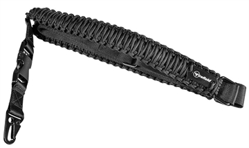 Picture of Firefield Single Point Tactical Sling Black Nylon Paracord 28"-31" OAL Adjustable Rifle FF46000