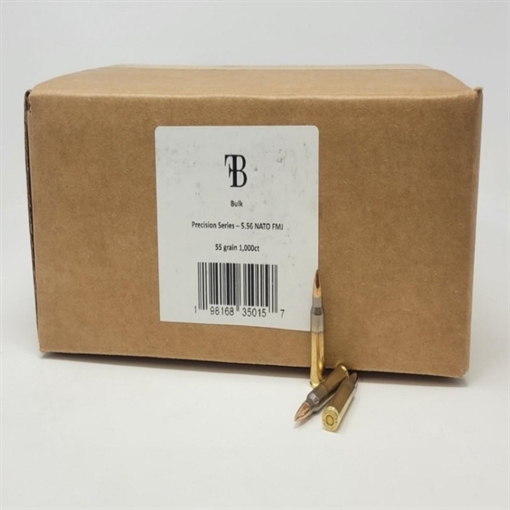 Picture of First Breach Precision Rifle Ammunition 5.56X45 NATO 55gr FMJ 3250 fps 1000/ct 50009