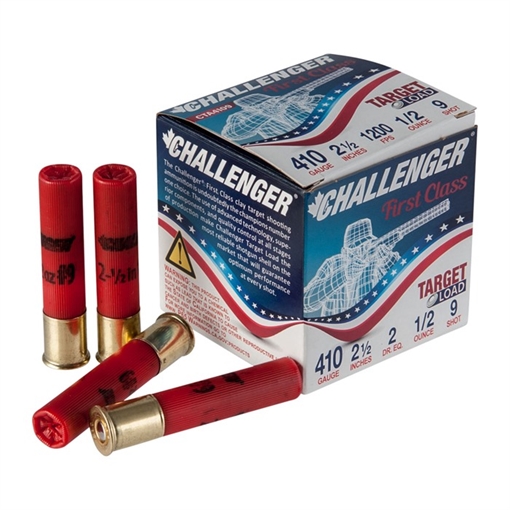 Picture of Challenger Ammo 410 BORE 2-1/2'' 1/2 OZ #9 SHOT 250/CASE () CTA4109