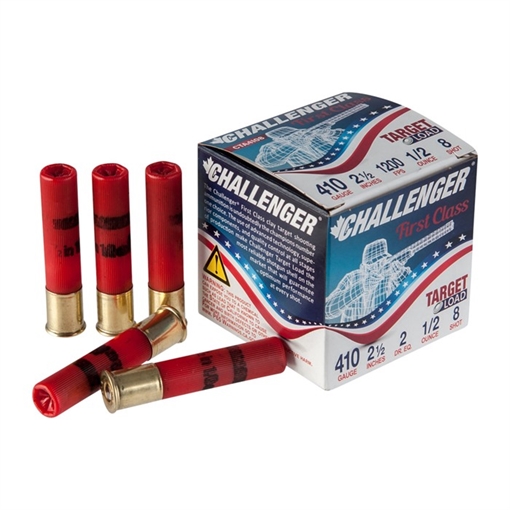 Picture of Challenger Ammo 410 BORE 2-1/2'' 1/2 OZ #8 SHOT 250/CASE () CTA4108