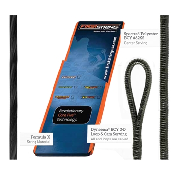 Picture of First String FirstString Classic String Set Black Bowtech Admiral 5127-25-0200125
