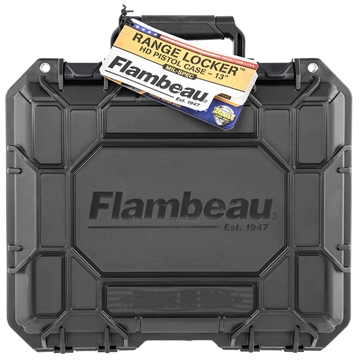 Picture of Flambeau Range Locker HD Pistol Case Black Polymer Holds Full Size/Multiple Compact Handguns 1312SN