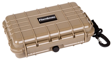 Picture of FLAMBEAU HD TUFF BOX SMALL 7.5X5.12X2.17" TAN WATERPROOF W/ZERUST 402HD-T