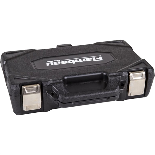 Picture of FLAMBEAU GUNCASE SINGLE HANDGUN BLACK PLUCK FOAM 12.125X6.6X2.5" W/ZERUST 35DWS