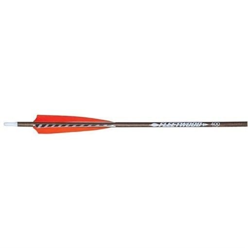 Picture of Fleetwood Fleetwood Natural Grain Carbon Arrows 400 Feathers 6 pk. 6860-400