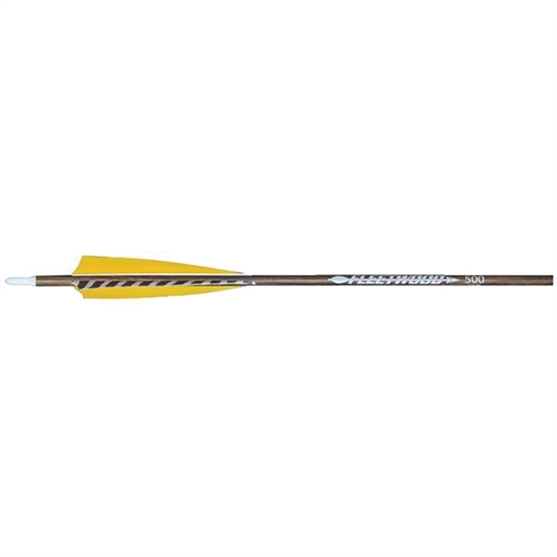 Picture of Fleetwood Fleetwood Natural Grain Carbon Arrows 500 Feathers 6 pk. 6860-500