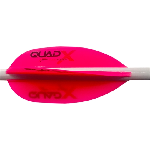 Picture of Flex Fletch Flex Fletch Quad X Vanes Flo Red 50 pk. QUA50FRD