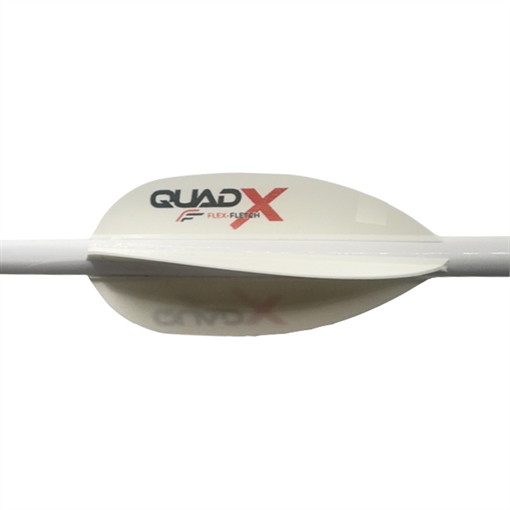 Picture of Flex Fletch Flex Fletch Quad X Vanes White 50 pk. QUA50WHT