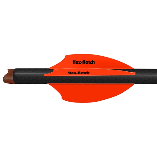 Picture of Flex Fletch Flex Fletch SK2 Vanes Blaze Orange 2 in. 100 pk. SK-2-BLZ-100