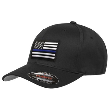 Picture of Thin Blue Line FlexFit Thin Blue Line Hat FLEXFIT-TBL-BLACK-L