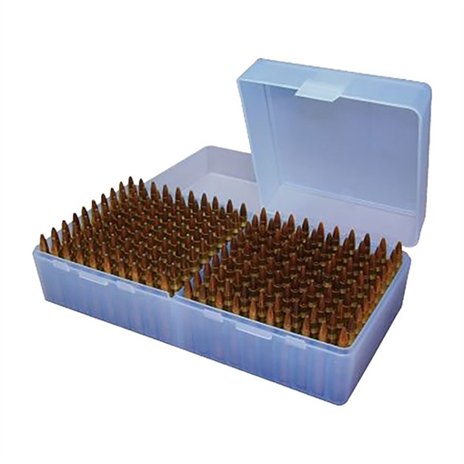 Picture of Mtm Case-Gard FLIP TOP RIFLE AMMO BOX 223-RUGER 6X47 200 ROUND BLUE RS200-24