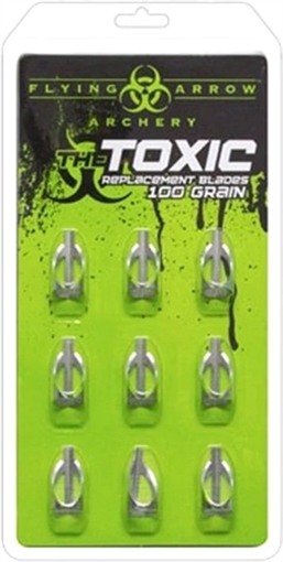 Picture of FLYING ARROW REPLACEMENT BLADE TOXIC 100GR 9/PK T9100