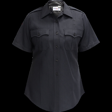 Picture of Flying Cross Command Women's Short Sleeve Shirt w/ Zipper - LAPD Navy 177R78Z 86 36 N/A 177R78Z 86 36 N/A 177R78Z 86 36 N/A