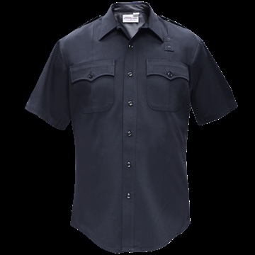 Picture of Flying Cross Deluxe Tactical Short Sleeve Shirt w/ Com Ports - LAPD Navy 98R39 86 LARGE N/A