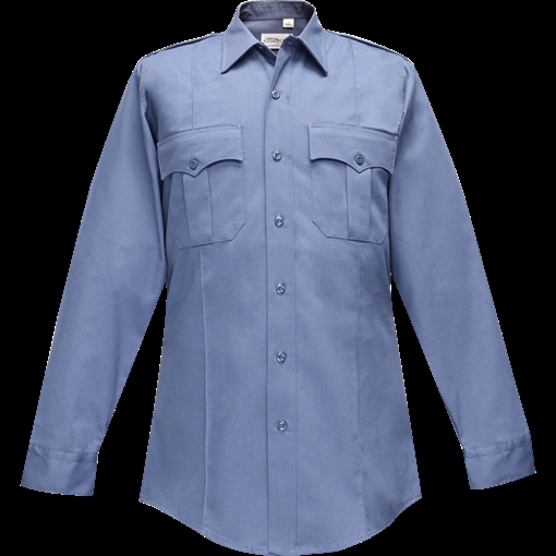 Picture of Flying Cross Duro Poplin Long Sleeve Shirt w/ Sewn-In Creases 35W54 35 18.5 35