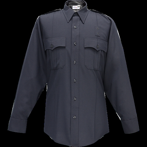 Picture of Flying Cross Justice Long Sleeve Shirt w/ Pleated Pockets - LAPD Navy 07W84 86 17.0 34/35