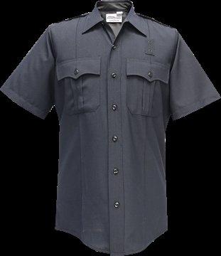 Picture of Flying Cross Justice Short Sleeve Shirt w/ Zipper - LAPD Navy 57R84Z 86 18.5 N/A