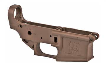 Picture of FMK Firearms FMK AR-1 Extreme Strip Lower AR-15 Polymer Lower Receiver Burnt Bronze FMKGAR1EBRT