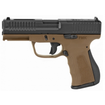 Picture of FMK Elite Pistol Package 9mm 4 in. Burnt Bronze w/ Desert Sand Slide 14 rd. FMKG9C1EBRTDS
