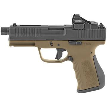 Picture of FMK Firearms FMK Elite Pro Pistol Package 9mm 4 in Burnt Bronze w/ Desert Sand 14rd w/ Optic FMKG9C1EPROBBRTDS