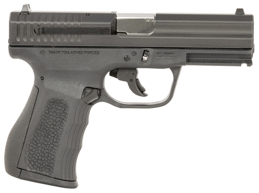 Picture of FMK 9C1 G2 *CA/MA Compliant Compact Frame 9mm Luger 10+1 3.87" Black Stainless Steel Barrel, Black Serrated Carbon Steel Slide, Black Polymer Frame w/Picatinny Rail, Black Backstrap Grip G9C1G2BSSCMS