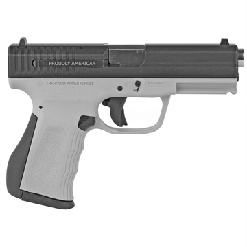 Picture of FMK Firearms 9C1G2, Striker Fired, Semi-automatic, Polymer Framed Pistol, 9MM, 3.87" Barrel, Black Slide, Titanium Grey Polymer Frame, 14 Rounds, 1 Magazine FMKG9C1G2SSS