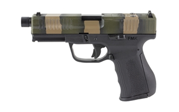 Picture of FMK Firearms FMK G3 Pistol 9mm 4.5 in. Black w/Camo Optic Ready Slide 14/17rd FMKG49PREB FMKG49PUN
