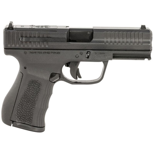 Picture of FMK Firearms 9C1-G3, Striker Fired, Semi-Automatic, Polymer Frame Pistol, Compact, 9MM, 3.87" Stainless Steel Barrel, Optic Ready Slide, Matte Finish, Black, Fixed Sights, 804 Elite Fast Action Trigger, Picatinny Accessory Rail, 14 Rounds, 1 Magazine FMKG49B FMKG49BSS