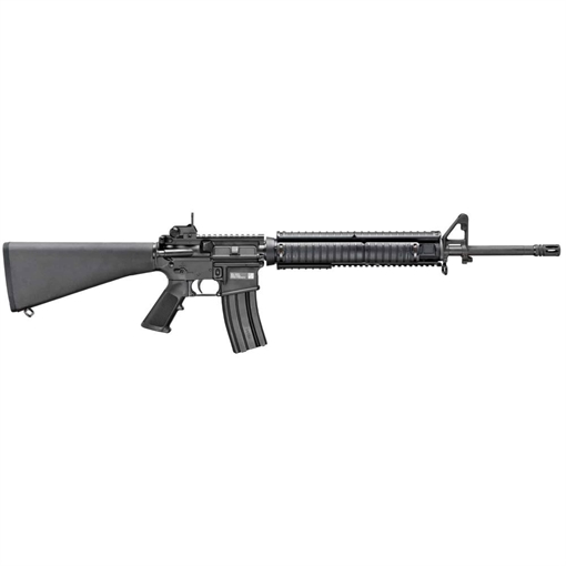 Picture of FN America FN15 M16, Military Collectors Series, Semi-automatic Rifle, 223 Rem/556NATO, 20" Chrome-Lined M4 Profile Barrel, 1:7 Twist, Black, Fixed A2 Stock, Knights Armament M5 Rifle Rail Adapter System (RAS), Vertical Grip Included, 30 Rounds, 1 Magazine 36320