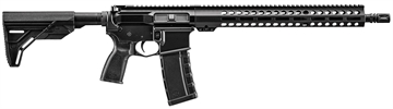 Picture of FN America FN 15, Guardian, Semi-automatic Rifle, AR, 223 Remington/556NATO, 16" Barrel, A2 Flash Hider, Mid-Length Gas System, Anodized Finish, Black, 6 Position Collapsible Stock, Mil-Spec Trigger, 15" Free Floated M-LOK Handguard, 30 Rounds, 1 Magazine 36-100740 36100740