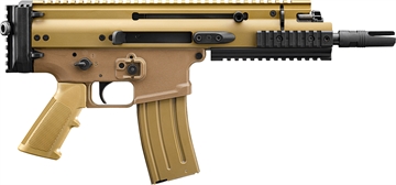 Picture of FN SCAR 15P 5.56x45mm 10+1 7.50" Black Anodized Chrome Lined Steel Barrel, Flat Dark Earth Anodized Aluminum Picatinny Rail Receiver, FDE Polymer Grip, Ambidextrous 38101245