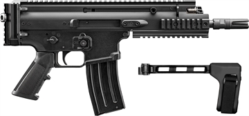 Picture of FN SCAR 15P 5.56x45mm 10+1 7.50" Black Black Anodized Picatinny Rail Aluminum Receiver SB Tactical Brace 38101884