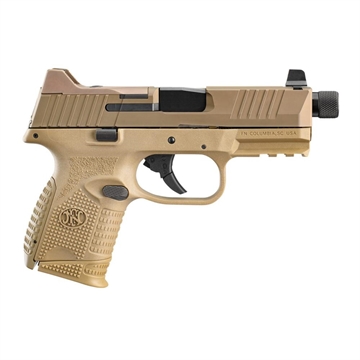 Picture of FN America FN509 Compact Tactical, Semi-automatic, Striker Fired, Compact, 9MM, 4.32" Threaded Barrel, Polymer Frame, Flat Dark Earth Finish, Suppressor-Height Night Sights, Optics Ready, 2 Magazines, 1-12Rd, 1-24Rd 66-100780 66100780
