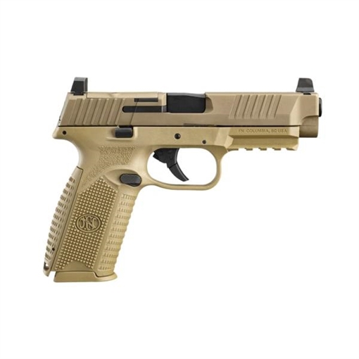 Picture of FN America 509 MRD, Striker Fired, Semi-automatic, Polymer Framed Pistol, Full Size, 9MM, 4.5" Barrel, Matte Finish, Flat Dark Earth, Optics Ready Slide, Suppressor Height Adjustable Sights, 10 Rounds, 2 Magazines 66-100723 66100723