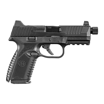 Picture of FN America FN509M Tactical, Striker Fire, Semi-automatic, Polymer Frame Pistol, Mid-Size, 9MM, 4.5" Threaded Barrel, PVD Finish, Black, Interchangeable Grips, Suppressor Height Night Sights, Non-Manual Safety, 2 Magazines - (1)-15 Round, (1)-24 Round, Optics Ready 66-100837 66100837