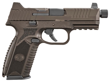 Picture of FN 509 Tactical Handgun 9mm Luger 17rd (1) and 24rd (4) Magazines 4.5" Barrel Midnight Bronze NMS 66-101831 66101831