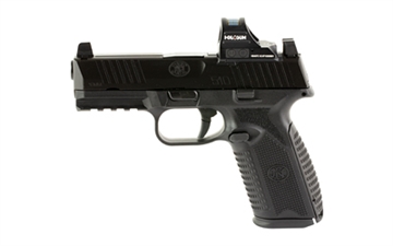 Picture of FN America 510 MRD, Striker Fired, Semi-automatic, Polymer Frame Pistol, Mid-Size, 10MM, 4.1" Barrel, Matte Finish, Black, Inlcudes Holosun 407C Red Dot Sight, Non-Manual Safety, Optic Height Sights, 10 Rounds, 2 Magazines 66-101909 66101909