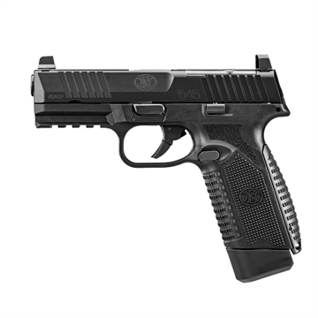 Picture of FN 545 MRD Full Size 45 ACP 10+1 4.10" Black Target Crown Steel Barrel, Black PVD Optic Cut/Serrated Steel Slide & Polymer Frame w/Picatinny Rail, Ambidextrous 66101389