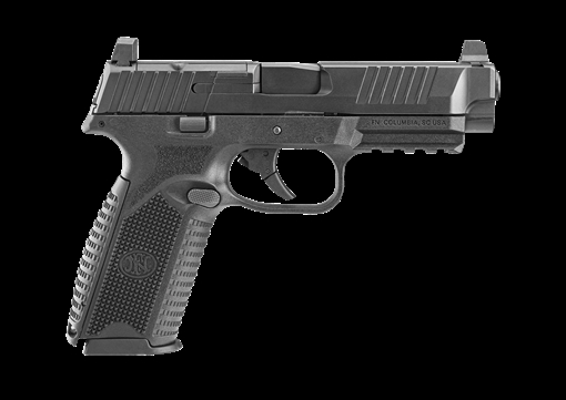 Picture of FN America 509 MRD, Striker Fired, Semi-automatic, Polymer Framed Pistol, Full Size, 9MM, 4.5" Barrel, Matte Finish, Black, Optics Ready Slide, Suppressor Height Adjustable Sights, 17 Rounds, 2 Magazines 66-100717 66100717