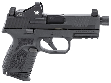 Picture of FN 509CT w/Optic 9mm Luger 12+1/24+1 4.32" Black Steel Threaded Barrel, Black PVD Optic Cut/Serrated Steel Slide & Polymer Frame w/Picatinny Rail, Vortex Viper Red Dot, Ambidextrous 66100802