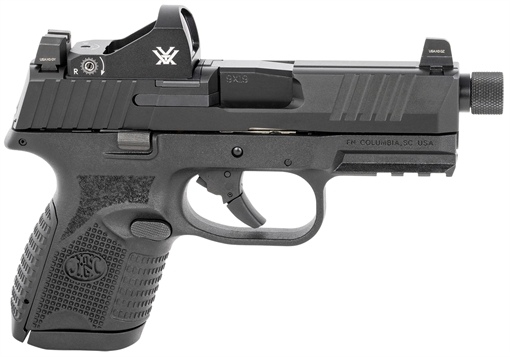 Picture of FN 509CT w/Optic 9mm Luger 10+1 4.32" Black Steel Threaded Barrel, Black PVD Optic Cut/Serrated Steel Slide & Polymer Frame w/Picatinny Rail, Vortex Viper Red Dot, Ambidextrous 66100803