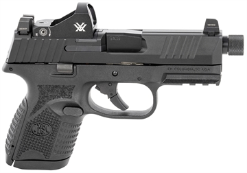 Picture of FN 509CT w/Optic 9mm Luger 10+1 4.32" Black Steel Threaded Barrel, Black PVD Optic Cut/Serrated Steel Slide & Polymer Frame w/Picatinny Rail, Vortex Viper Red Dot, Ambidextrous 66100803