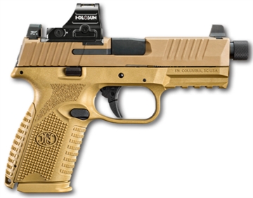 Picture of FN 509 Tactical Handgun 9mm Luger 15rd (1) & 24rd (1) Magazines 4.5" Barrel FDE with Holosun Red Dot 66-101938 66101938
