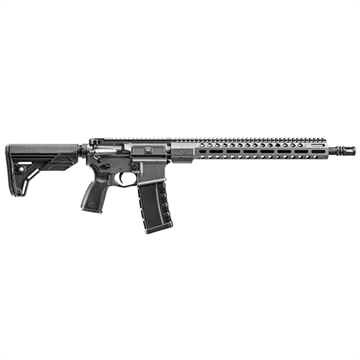 Picture of FN America FN15 TAC3, Semi-automatic Rifle, 223 Remington/556NATO, 16" Cold Hammer Forged Barrel, 1:7 Twist, Gray, Cerakote Finish, FN Polymer Grip, FN 6-Position Collapsible Stock, MLOK Handguard, 30 Rounds, 1 Magazine, Mid-Length Gas System, H-Buffer, Pinned Gas Block 36-100652 36100652