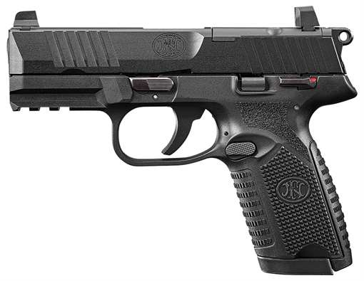 Picture of FN America 502, MRD, Single Action Only, Semi-automatic, Polymer Frame Pistol, Compact Size, 22 LR, 4" Barrel, Black, Optic Height Sights, Ambidextrous Thumb Safety, No Decocker, Optics Ready Slide, 10 Rounds, 2 Magazines 66-101013 66101013