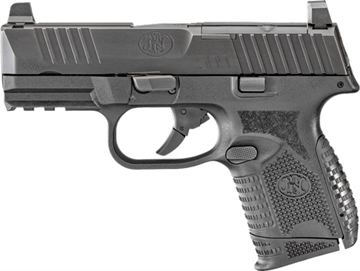 Picture of FN 509C MRD Compact Frame9mm Luger 10+1 3.70" Black Recessed Target Crown Steel Barrel, Black PVD Optic Ready/Serrated Steel Slide & Polymer Frame w/Picatinny Rail, Ambidextrous 66100572