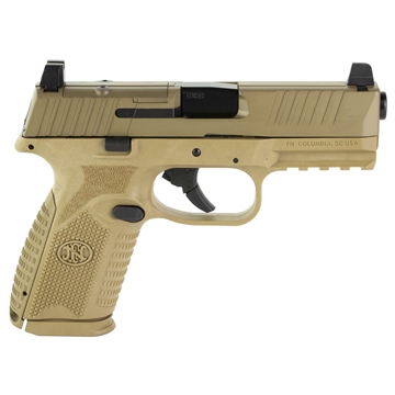 Picture of FN America FN 509 Midsize MRD, Semi-automatic, Striker Fired, Mid-Size, 9MM, 4" Barrel, Polymer Frame, Flat Dark Earth Finish, 2-15Rd, Ambidextrous Controls, Non-Manual Safety, Optics Ready 66-100741 66100741