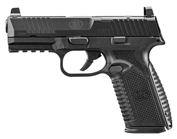 Picture of FN America FN 510 MRD, Semi-automatic, Striker Fired, Polymer Frame Pistol, Full Size, 10mm, 4.1" Barrel, Anodized Finish, Black, Optic Height Sights, Optics Ready, 15 Rounds, 2 Magazines 66-101379 66101379