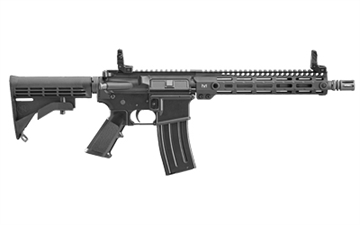Picture of FN America FN15 SRP G2, SBR, Semi-automatic Rifle, 556NATO, 11.5" Barrel, A2 Flash Hider, Anodized Finish, Black, 10.5" Gen 4 MI Free Float M-LOK Handguard, Front and Rear Magpul MBUS, 30 Rounds, 1 Magazine 36-100579